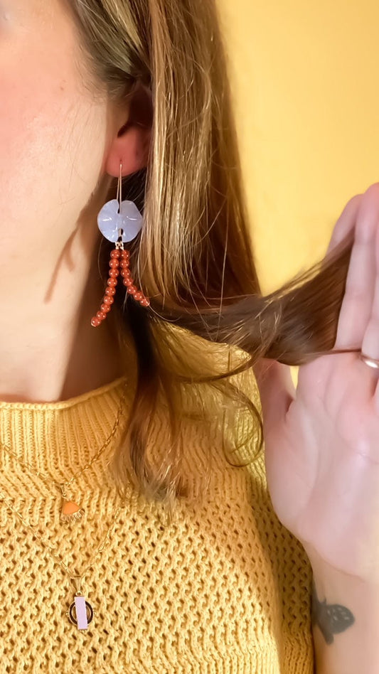 Ariadne Earrings in Citrine/ SAMPLE