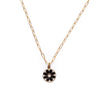 Flower Power Charm Necklace in Black & White