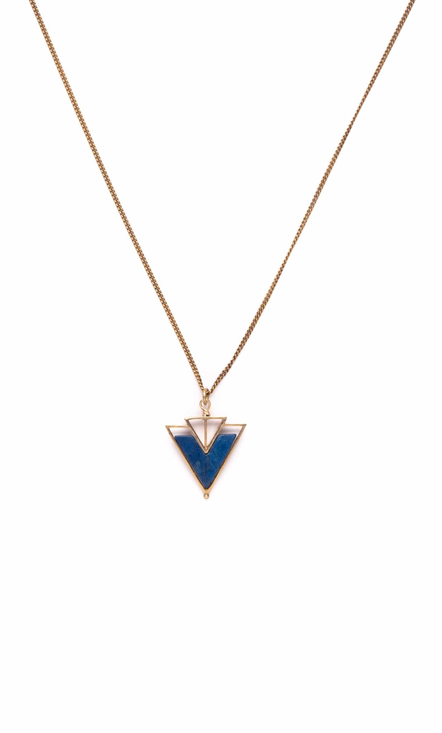 Helene Necklace / Blue Howlite - Michelle Starbuck Designs