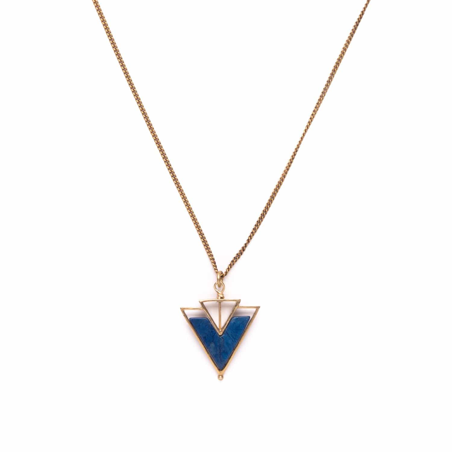 Helene Necklace / Blue Howlite - Michelle Starbuck Designs