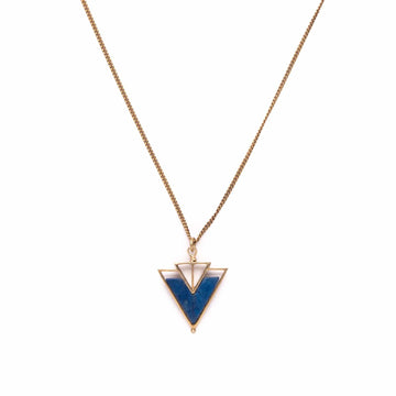 Helene Necklace / Blue Howlite - Michelle Starbuck Designs