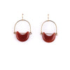 Eclipse Earrings / Carnelian - Michelle Starbuck Designs