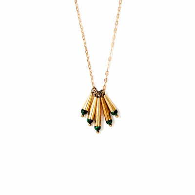 Conical Necklace / Malachite - Michelle Starbuck Designs