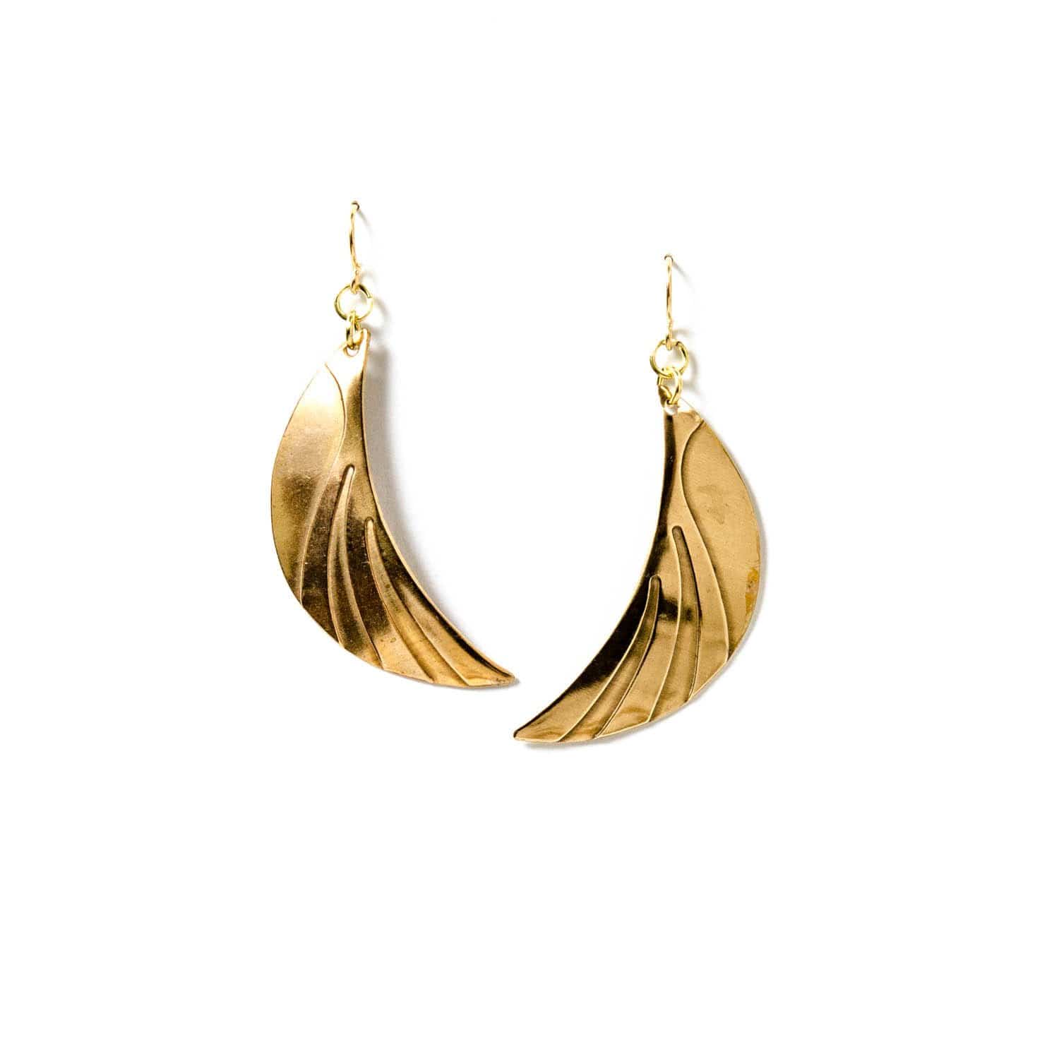 Crescent Wave Earrings - Michelle Starbuck Designs