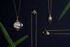 Vega Necklace / Striped Shell - Michelle Starbuck Designs