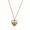Floral Heart Charm Necklace
