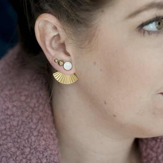 XL Mother of Pearl Studs - Michelle Starbuck Designs