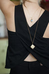 Vega Necklace / Striped Shell - Michelle Starbuck Designs
