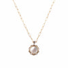 Scalloped Charm Necklace in Mother of Pearl