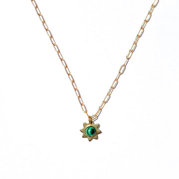 Malachite Luminary Charm Necklace