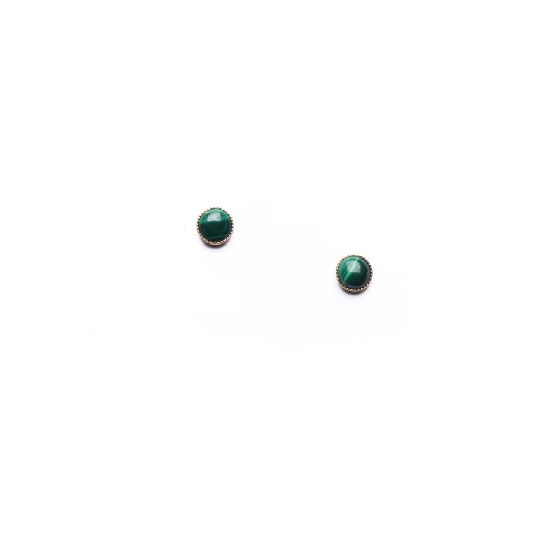 Malachite Studs - Michelle Starbuck Designs