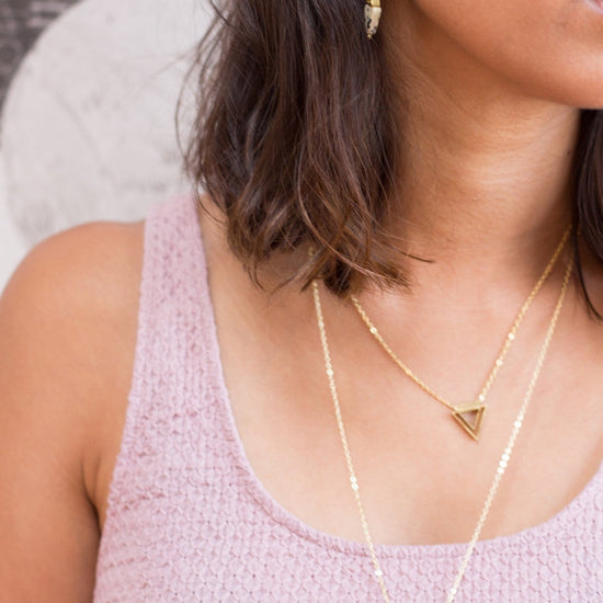 Mini Concentric Triangle Necklace - Michelle Starbuck Designs