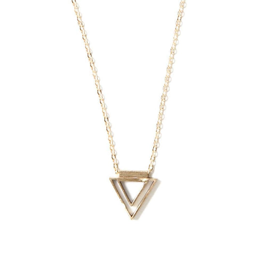 Mini Concentric Triangle Necklace - Michelle Starbuck Designs