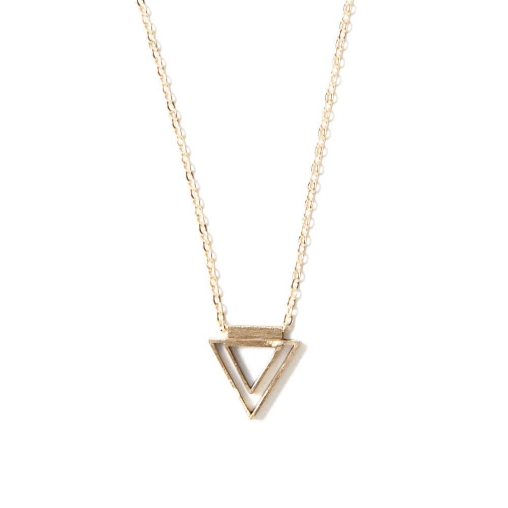 Mini Concentric Triangle Necklace - Michelle Starbuck Designs