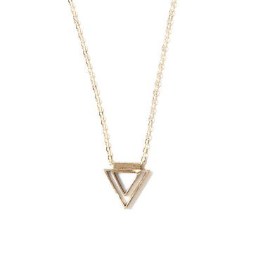 Mini Concentric Triangle Necklace - Michelle Starbuck Designs