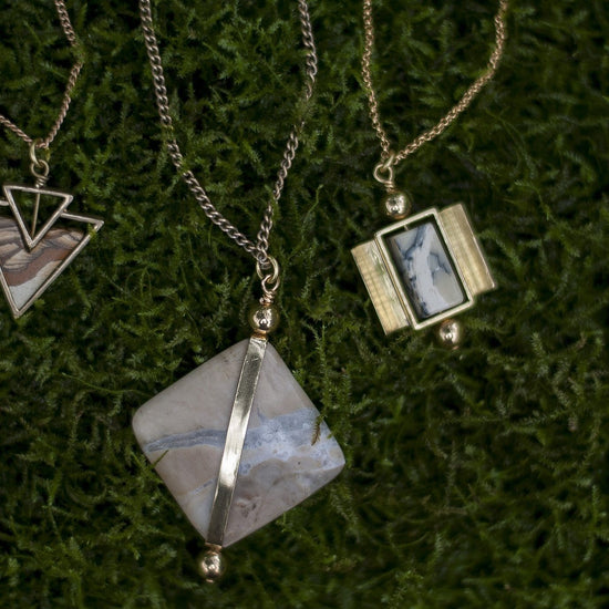 Helene Necklace / Picture Jasper - Michelle Starbuck Designs
