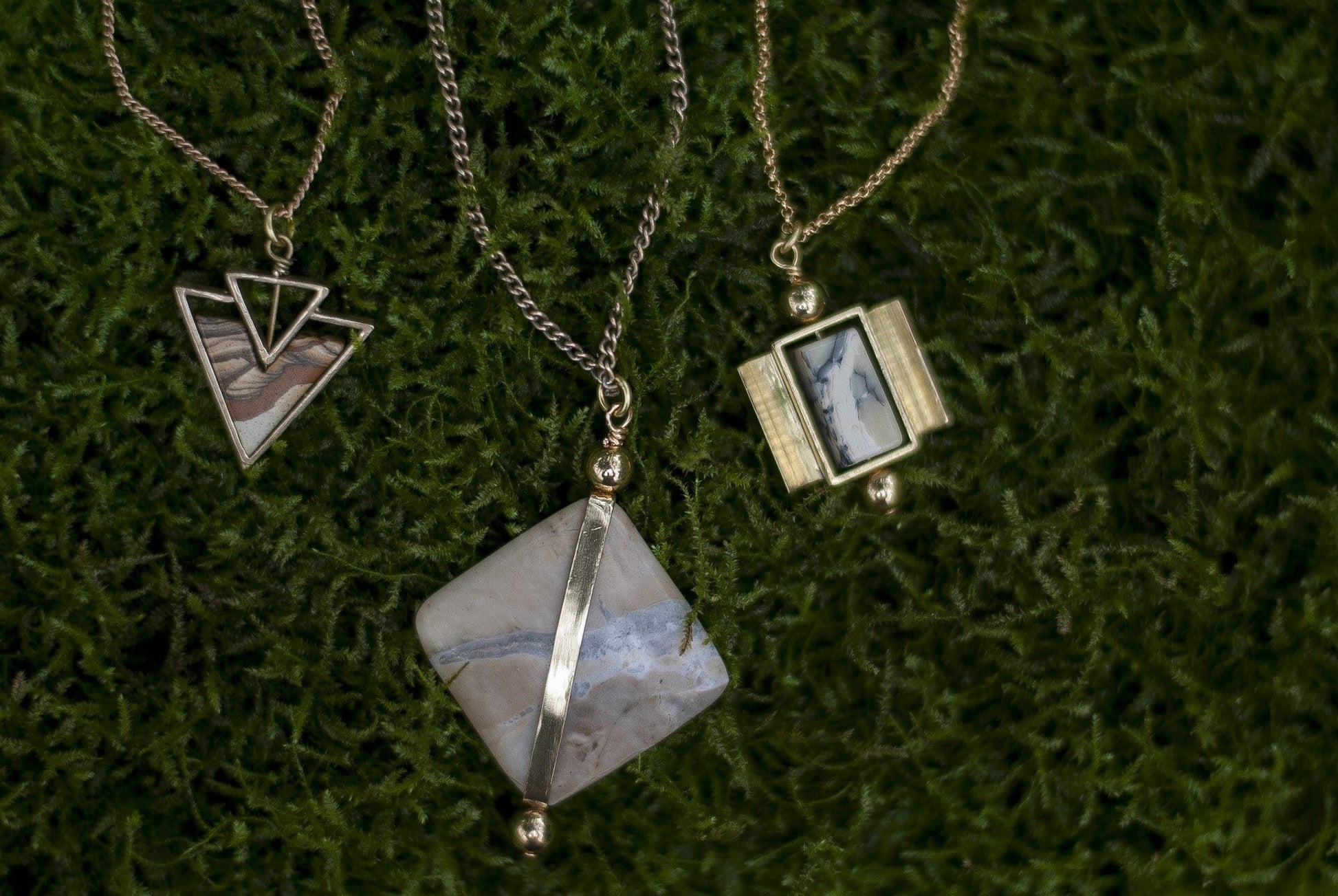 Helene Necklace / Picture Jasper - Michelle Starbuck Designs