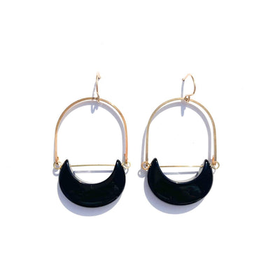 Mega Eclipse Earrings in Onyx