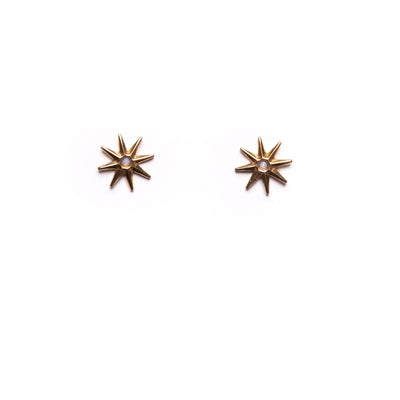 Opal Star Stud Earrings- Michelle Starbuck Designs