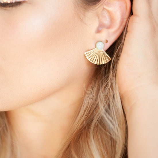 Pleat Jackets with Opal Studs - Michelle Starbuck Designs