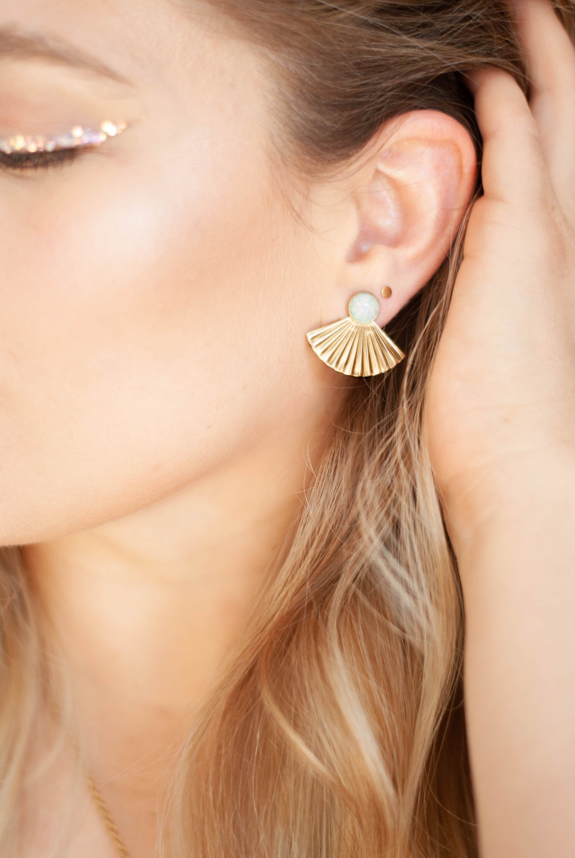 Pleat Jackets with Opal Studs - Michelle Starbuck Designs