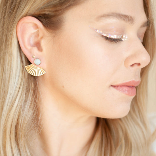 Pleat Jackets with Opal Studs - Michelle Starbuck Designs