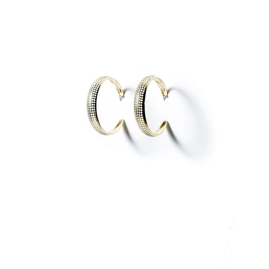 Perforated Hoop Earrings - Michelle Starbuck Designs
