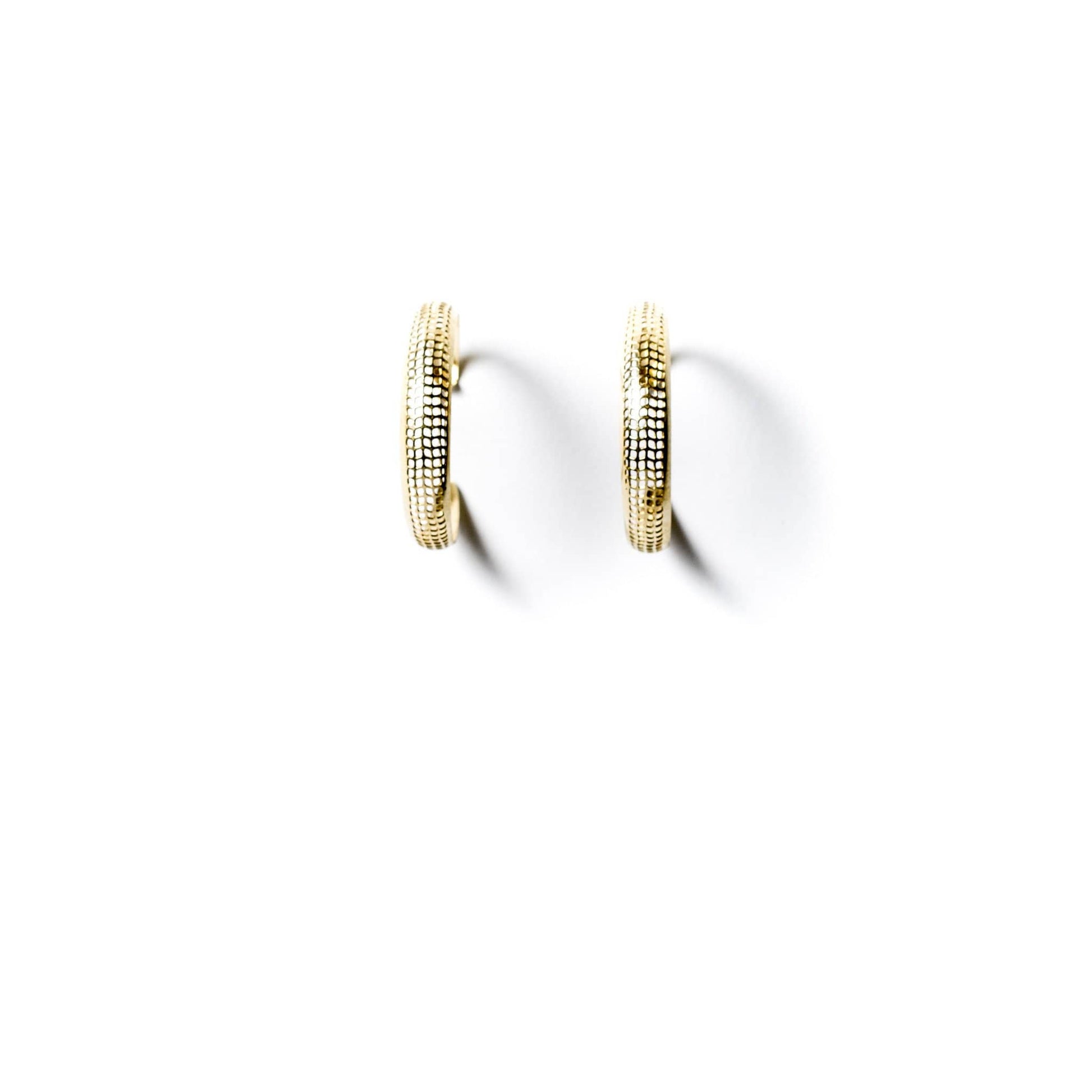 Perforated Hoop Earrings - Michelle Starbuck Designs