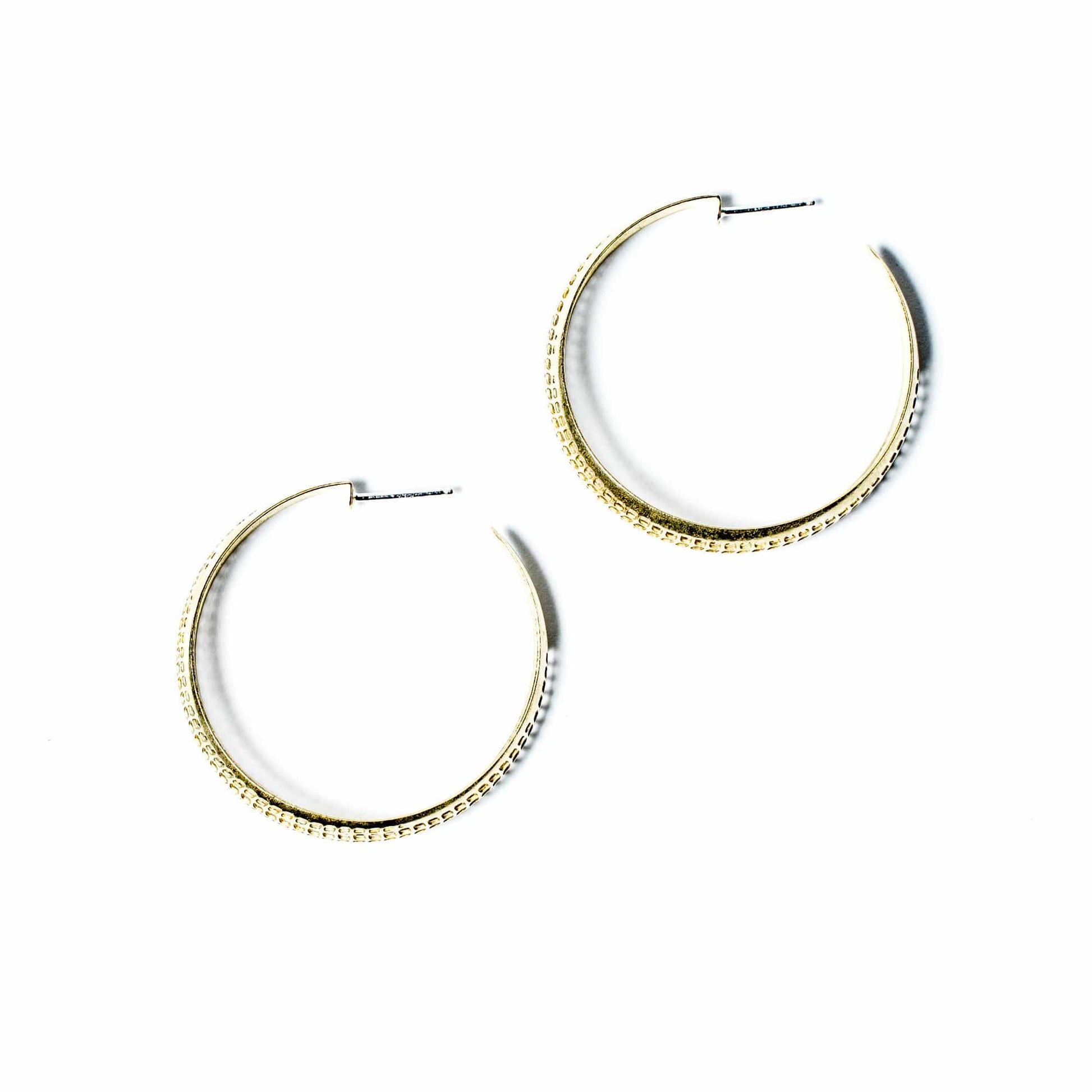 Perforated Hoop Earrings - Michelle Starbuck Designs