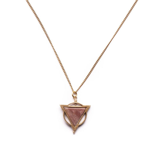 Mini Elder Necklace / Pink Marble - Michelle Starbuck Designs