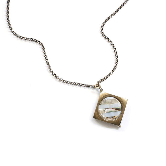 Vega Necklace / Striped Shell - Michelle Starbuck Designs
