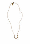 Textured Crescent Necklace - Michelle Starbuck Designs
