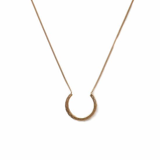 Textured Crescent Necklace - Michelle Starbuck Designs