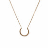 Textured Crescent Necklace - Michelle Starbuck Designs