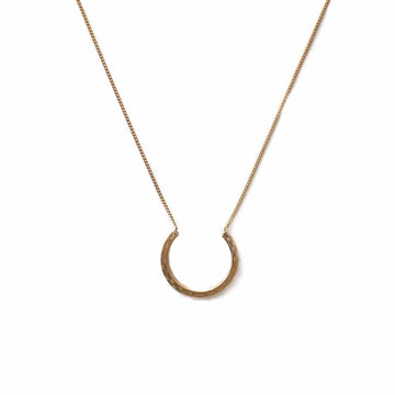 Textured Crescent Necklace - Michelle Starbuck Designs