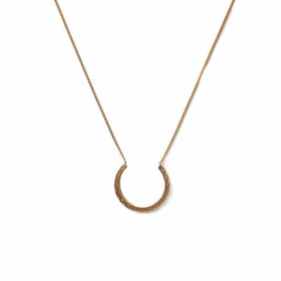 Textured Crescent Necklace - Michelle Starbuck Designs