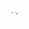 Tiny Brass Diamond Studs - Michelle Starbuck Designs