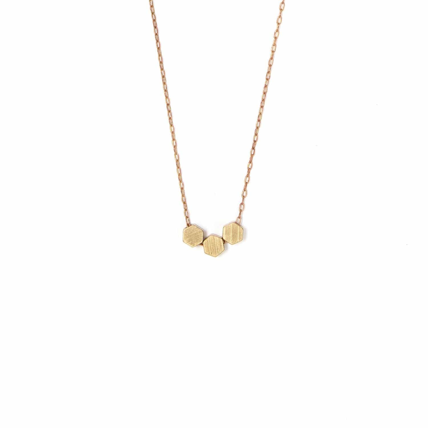 Tiny Hexagons Necklace - Michelle Starbuck Designs