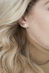 Tiny Moon Studs - Michelle Starbuck Designs