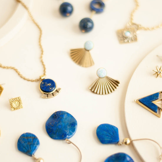 Helene Necklace / Blue Howlite - Michelle Starbuck Designs