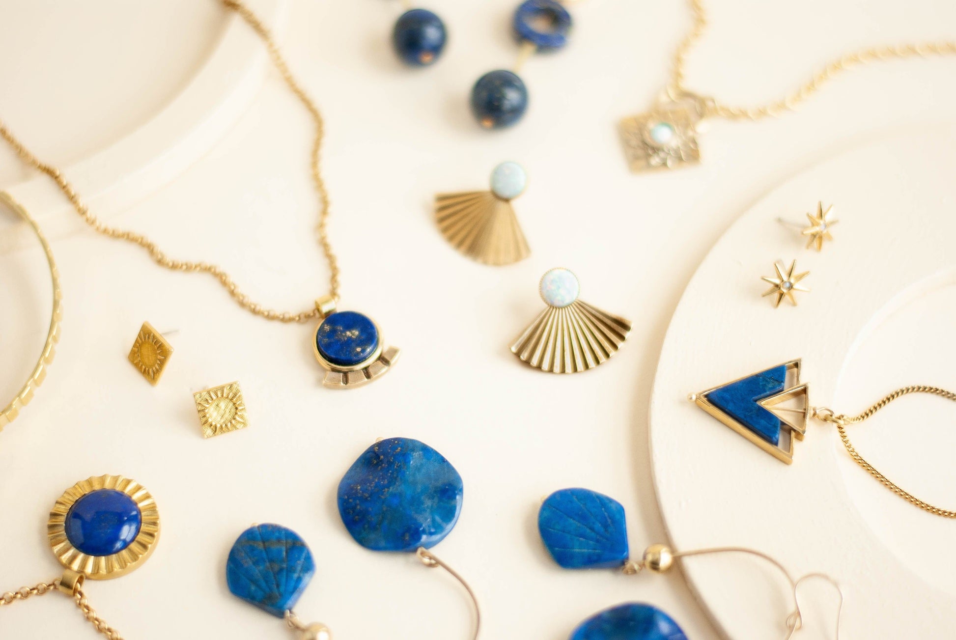 Helene Necklace / Blue Howlite - Michelle Starbuck Designs